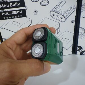 Máy cạo râu Mini Bully NLEN, chống nước, lưỡi dao đôi 3D hút nam châm.