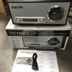 Loa Bluetooth cổ điển hãng VICTROLA ( Mỹ ) - Bluetooth , đài FM , Đồng hồ.