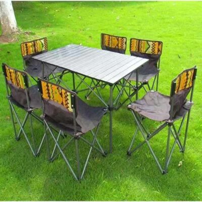 Bộ Bàn Ghế Dã Ngoại Gấp Gọn 6 Ghế ( hàng Amazon Mỹ )