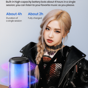 LOA BLUETOOTH OUTDOOR TOOCKI CHÍNH HÃNG- Âm thanh vòm - Đèn RGB ma thuật