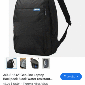 Balo Laptop ASUS BP100 15.6 inch, chống nước, nhiều ngăn, kẻ sọc ngang