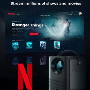 Máy chiếu thông minh POKITTER F1s , chạy Android , có Youtube, kết nối màn hình đt