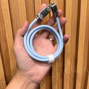 Cáp sạc BVVLEIS dây béo, có đủ Lightning / Type-C, màu ngẫu nhiên.
