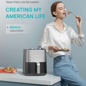 Nồi chiên không dầu Gweich GMA-45M01 dung tích 4.5L -  chiên hấp đa năng 2 trong 1