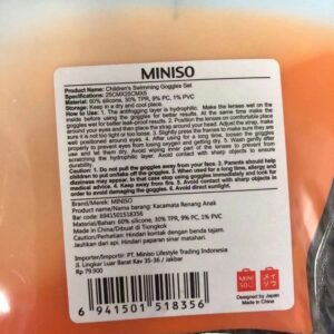 Combo kính bơi & mũ bơi trẻ em MINISO