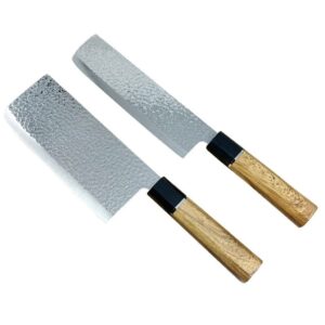 Bộ dao làm bếp TAIFU 3 món , dao thép , có 2 dao chặt - hộp xấu