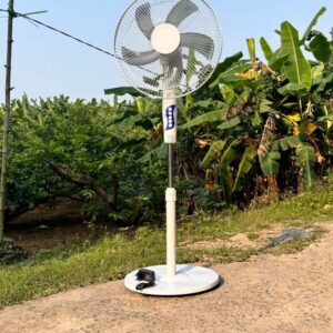 Quạt cây tích điện Solar Fan - quạt sạc , động cơ không chổi than (ko kèm panel năng lượng mặt trời