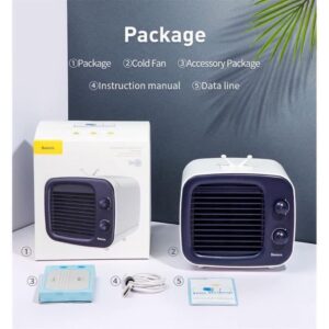 Quạt điều hoà hơi nước mini chính hãng Baseus để bàn, nhỏ gọn