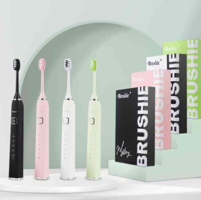 Bàn chải điện Brushie Ultra Plus tích hợp máy rửa mặt phiên bản Nâng Cấp 2025